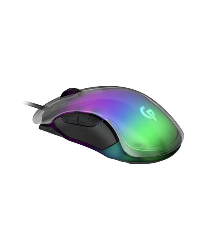 PORODO Gaming Mouse RGB 8D Crystal Shell 12800 DPI
