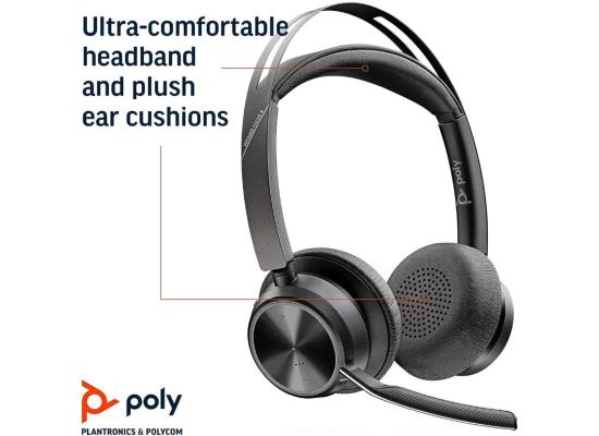 POLY Voyager Focus 2 UC, Microsoft, USB-A Headset