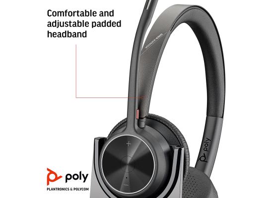 Ploy Voyager 4320 UC Wireless Headset with Charge Stand