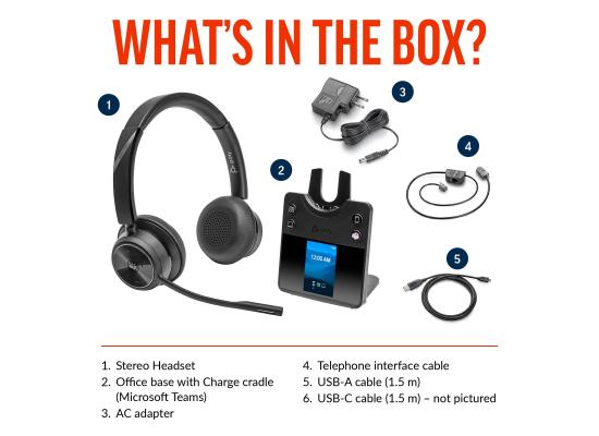 Poly  Savi 7420 Office Stereo Microsoft Teams Certified Headset