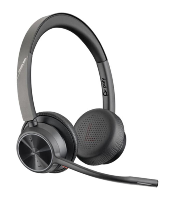 Poly Voyager 4320 Bluetooth Stereo Headset with BT700 USB-A Dongle – Microsoft Teams Certified