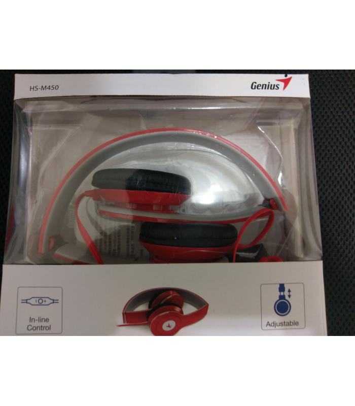 Genius Headset HS-M450 HD Fldable Red