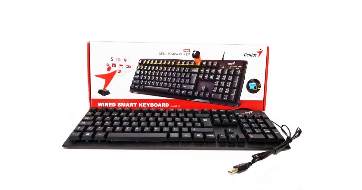 Genius Keyboard Smart KB-102 USB | Green Dara Stars for Computers