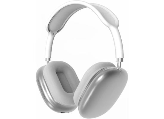 P9 Pro Max Wireless Bluetooth Headphones Over Ear Stereo, Support Memory Card Built-in Microphone, Compatible with Phones and PC (White)