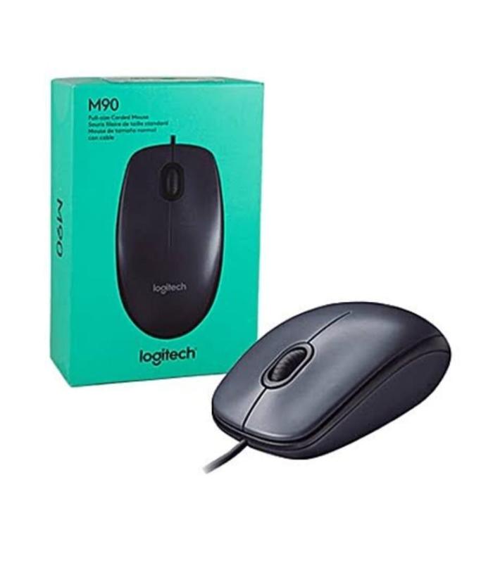 Logitech M90 USB Mouse Black