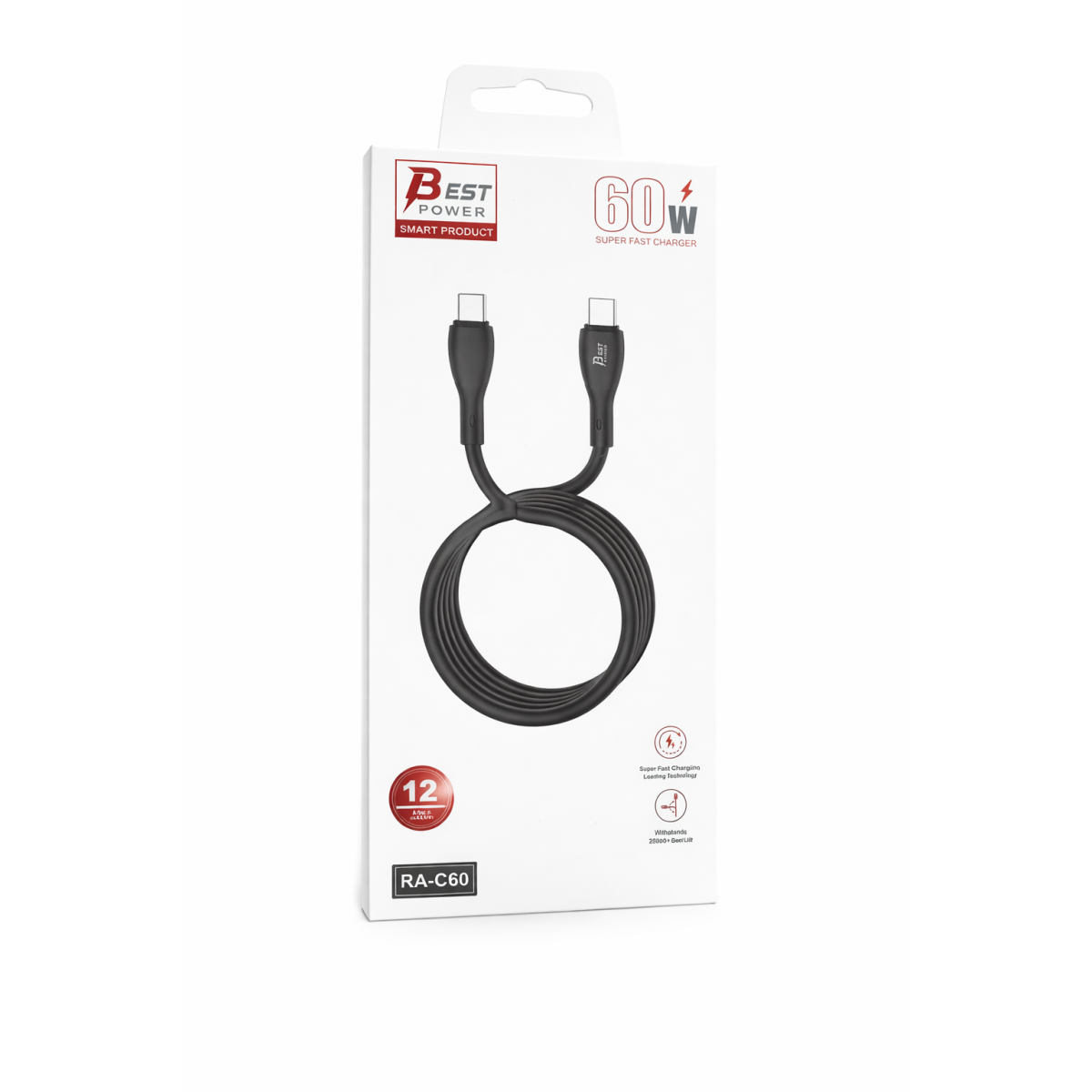 Beat Power 60W Cable Charging and DATA (RA-C60)