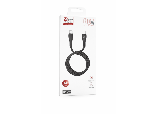 Beat Power 60W Cable Charging and DATA (RA-C60)