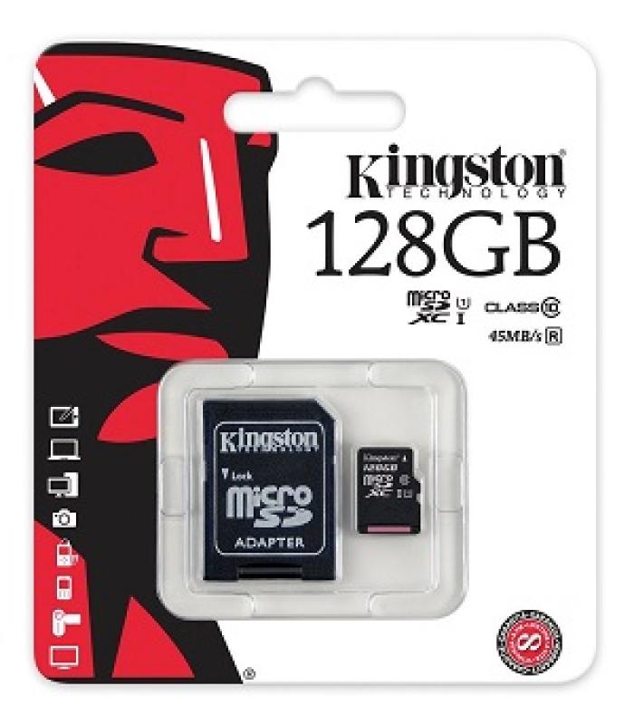 Kingston 128GB microSDHC Class 10  with SD Adapter