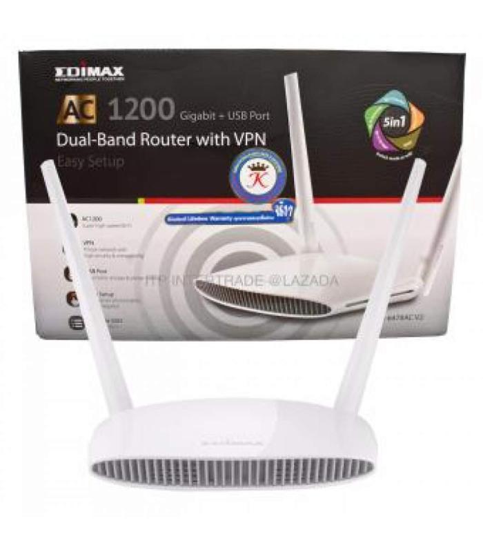 EDIMAX WIRELESS AC1200 DUAL BAND GIGABIT ROUTER with USB