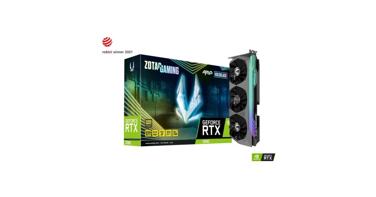 ZOTAC GAMING GeForce RTX 3080 AMP Holo 10GB GDDR6X (LHR 