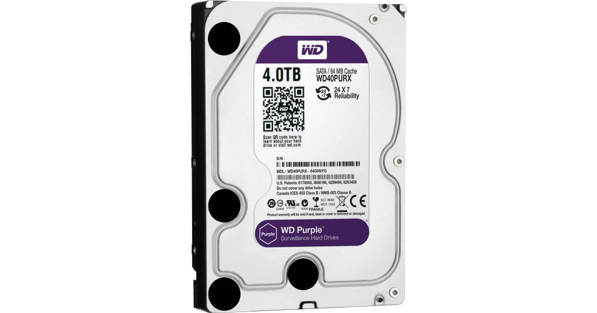 WD Purple 4 TB SATA Hard Drive | Green Dara Stars for Computers