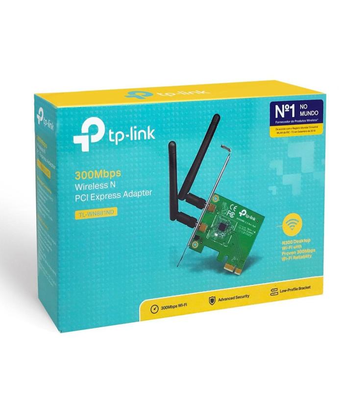 TP-Link TL-WN881ND Wireless N 300 PCI Express Desktop Adapter