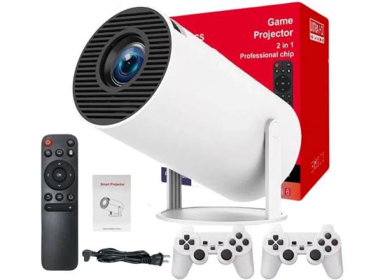 Portable Mini Game Video Projector 1080P HD | Android TV 11 | 30,000+ Games | WiFi & Bluetooth