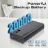 Promate Bolt-20PD 20000mAh Power Bank 20W USB-C PD QC 3.0 LCD Display Black