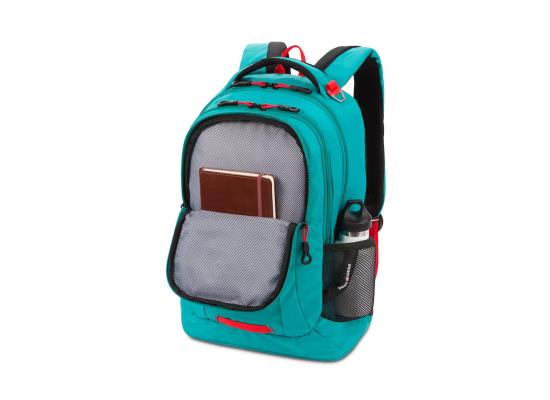 SWISSGEAR 5505 Laptop Backpack - Blue GrassNatural Red