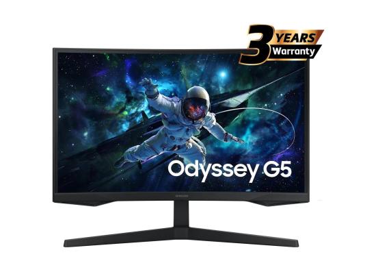 Samsung Odyssey G5 (CG55) 27" Gaming Monitor VA, 2K QHD (2560 x 1440), 165Hz, 1Ms, HDR10, 1000R Curved
