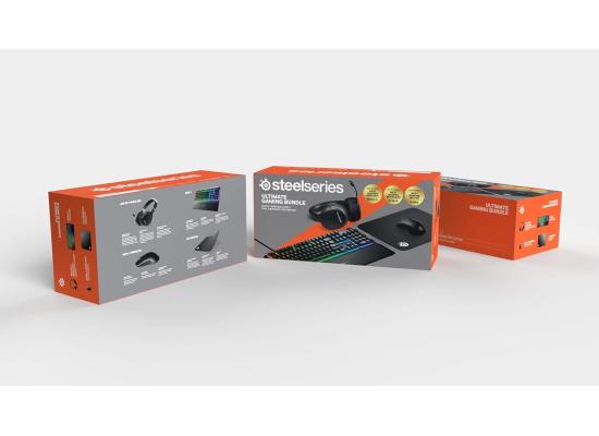 SteelSeries Ultimate Gaming Bundle - 4 piece set (Headset Arctis 1 Wireless + Keyboard APEX 3 + Mouse RIVAL 3 Wireless + Mouse pad QcK MEDIUM)