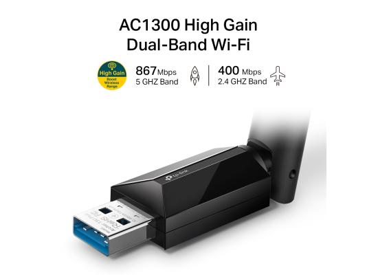 TP-Link AC1300 High Gain Wireless Dual Band USB Adapter