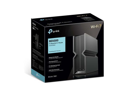 TP-Link Archer BE550 BE9300 Tri-Band Wi-Fi 7 Router | 9.3Gbps Speed | 2.5G Port | VPN Clients and Server