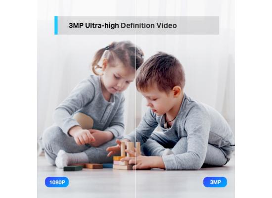 TP Link Tapo C210 (2K) 3MP | Pan/Tilt Home Security Wi-Fi Camera , Full HD, Motion Detection, Two-Way Audio