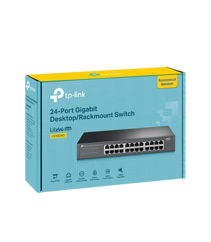TP-Link LS1024G - 24-Port Gigabit Desktop/Rackmount Switch TP-Link LS1024G - 24-Port Gigabit Desktop/Rackmount Switch