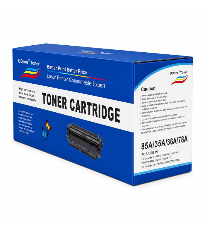 UDore Compatible HP 85A 35A 36A 78A Black Toner Cartridge for HP LaserJet Printers