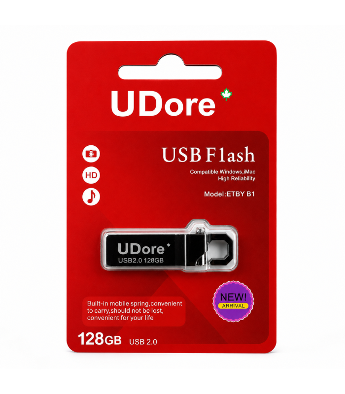 UDore 128GB USB 2.0 Flash Drive | Portable USB Memory Storage