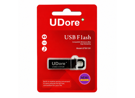 UDore 64GB USB 2.0 Flash Drive | Portable USB Memory Storage