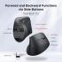 UGREEN Wireless Ergonomic Vertical Mouse, Bluetooth & 2.4G, 4000DPI Optical Tracking, 57° Ergonomic Angle, 6 Buttons, 4 Adjustable DPI Levels Silent - M571P 65042