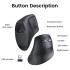 UGREEN Vertical Mouse (Multi-Mode Bluetooth + Wireless ) | Ergonomic Design – MU008
