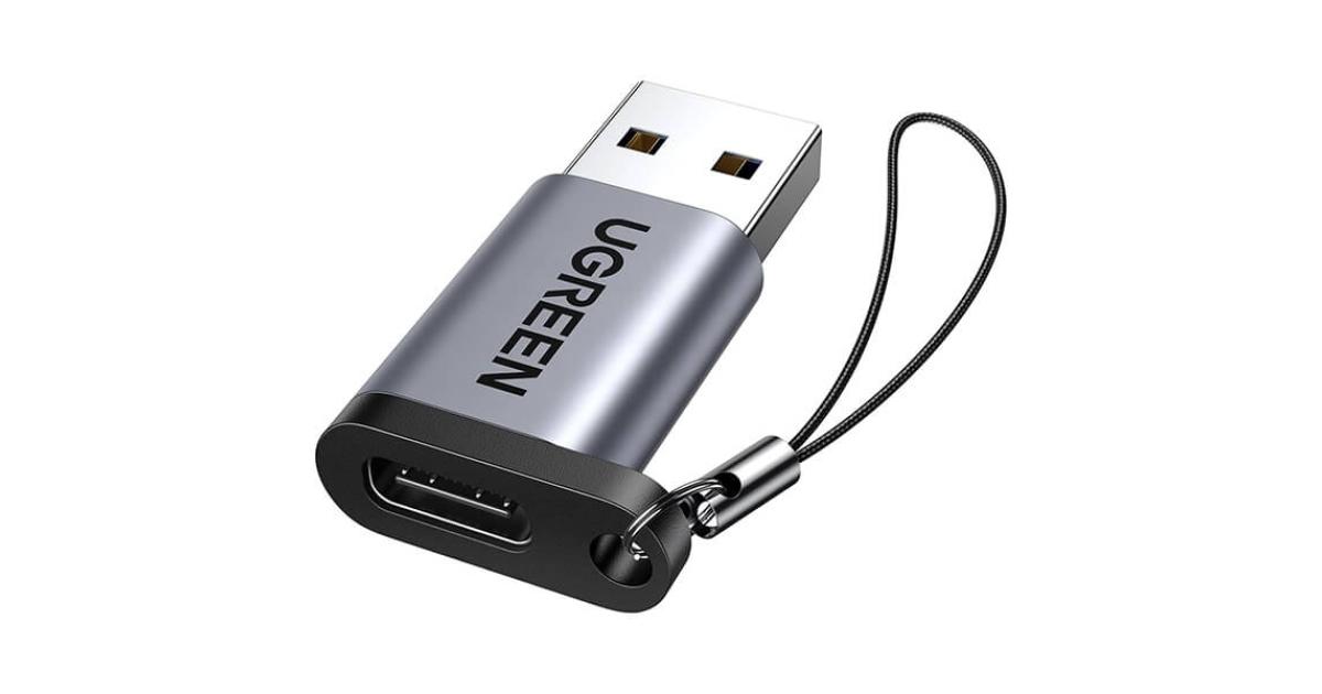 UGREEN USB-A to USB-C Adapter | Green Dara Stars for Computers