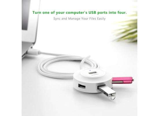 UGREEN USB 2.0 Hub 4-USB Ports white