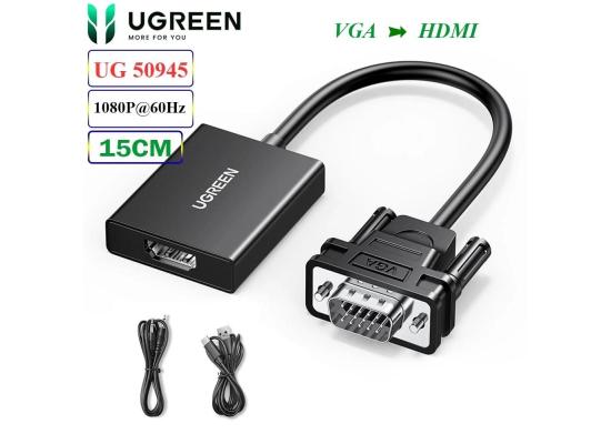 UGREEN CM513 Convertor VGA (Male) To HDMI (Female)