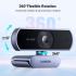 UGREEN CM678 15728 USB HD WEBCAM 1080P WITH MIC 2M CABLE For Mac,Windows and Android