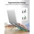 UGREEN 40289 Adjustable Laptop Stand Aluminum Compact and Foldable Holder-Silver