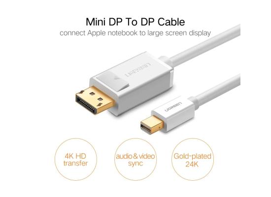 UGREEN 10477 Mini DisplayPort to DisplayPort Cable 1.5m