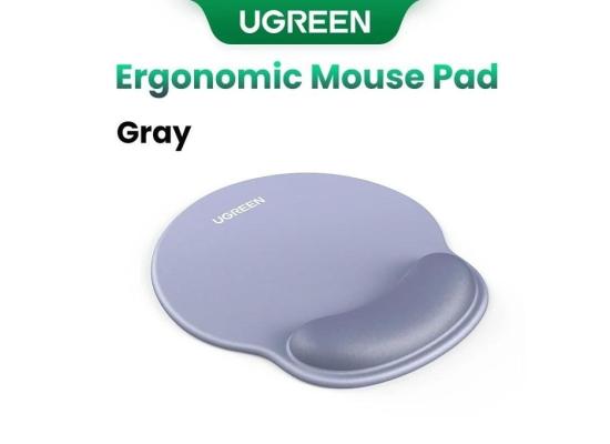 UGREEN LP668 Ergonomic Mouse Pad with Wrist Rest - Memory Foam, Non-Slip - Grey