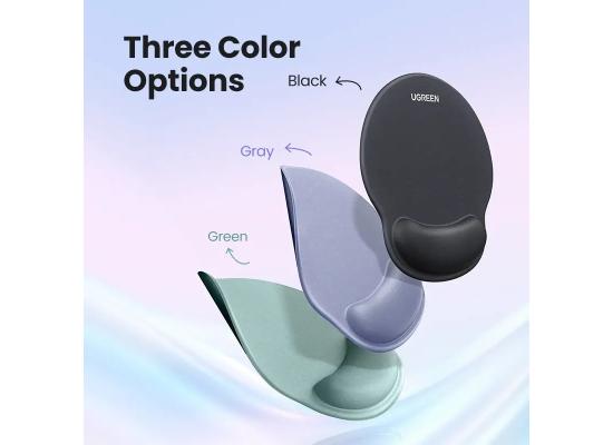 UGREEN Ergonomic Mouse Pad with Wrist Rest - Memory Foam, Non-Slip, Mint Green