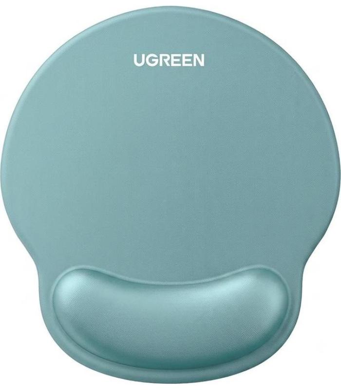 UGREEN Ergonomic Mouse Pad with Wrist Rest - Memory Foam, Non-Slip, Mint Green