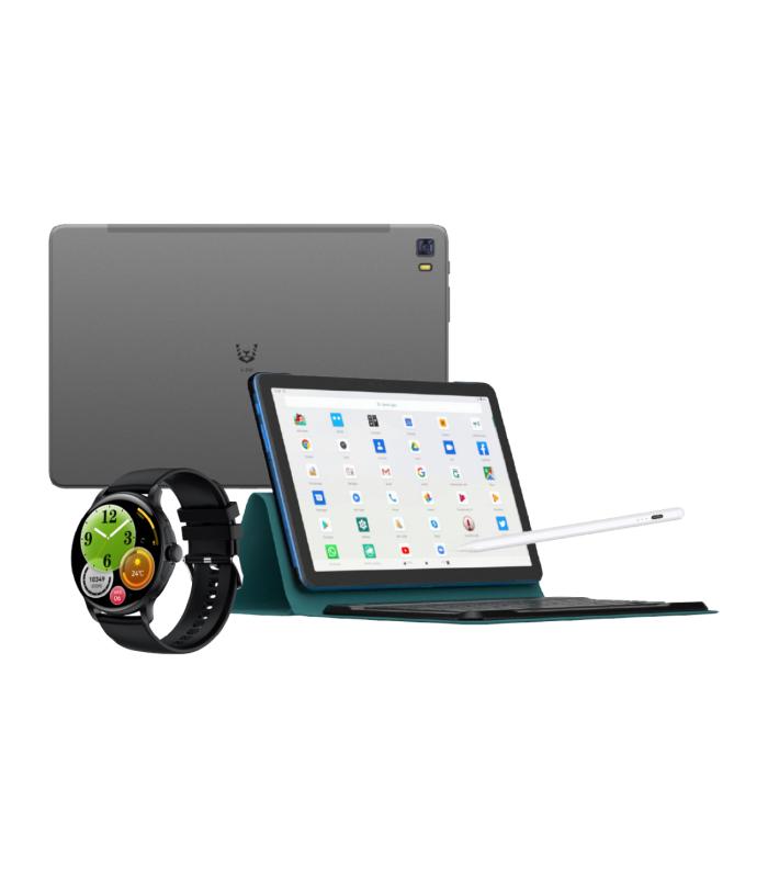 VIKUSHA Tablet V-Z60 - 8GB RAM -128GB ROM - Octa-Core- 4G Dual SIM - 6400mAh ( VIKUSHA Vogue 2 Smart Watch + Keyboard Case + PEN)