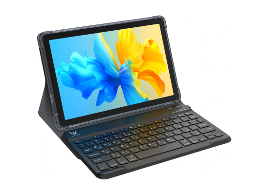VIKUSHA Tablet V-M1 - 10.1" HD - 8GB (4G + 4G) RAM + 128GB ROM - 6000mAh (Keyboard + Stand Cover + Screen Protectors)