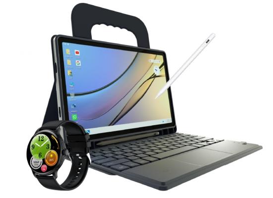 VIKUSHA Tablet V-Z80 Plus -10.95" - 12GB+12GB RAM-256GB ROM - 8500mAh - 4G Dual SIM (V70 Smart Watch + Stylus Pan + Keyboard + Stand Cover + Two Screen Protectors)