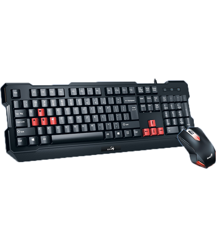 Genius Gaming Keyboard KMH-200 CONCAVE KEYS + LED Gaming Mouse