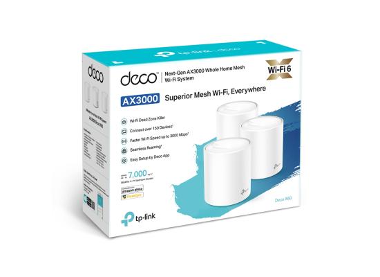 TP-Link Deco X60 AX3000 Whole Home Mesh Wi-Fi 6 System 3-Packs