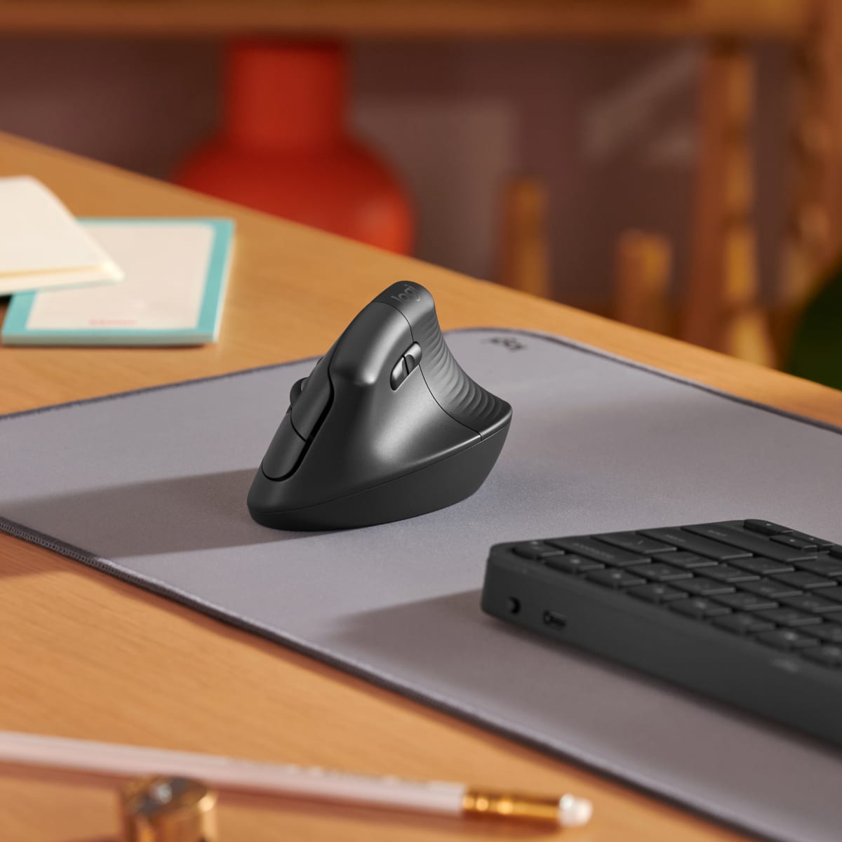 Mouse logitech lift vertical wireless bt negro